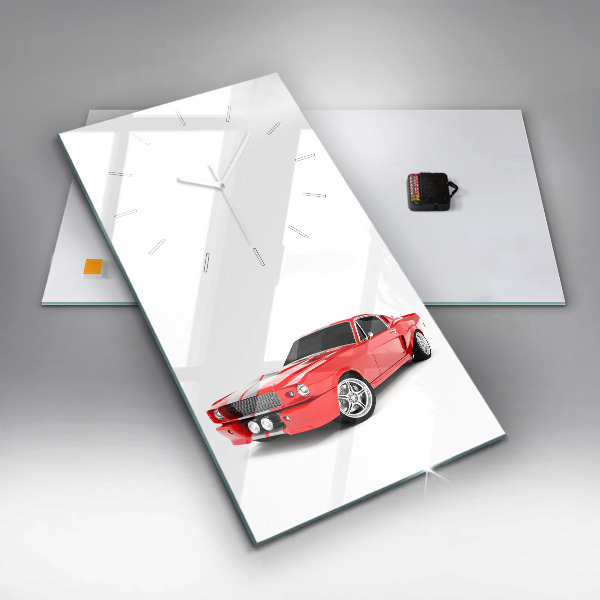 Vertical wall clock Sports car