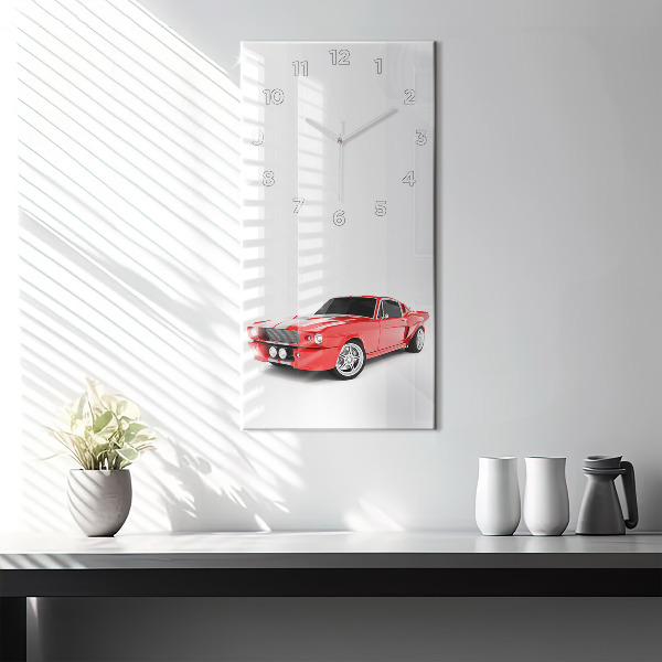 Vertical wall clock Sports car