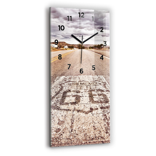 Vertical wall clock Route 66 USA