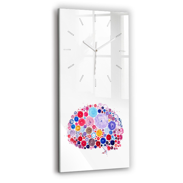Vertical wall clock Colorful Abstract Illustration