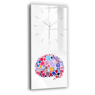 Vertical wall clock Colorful Abstract Illustration