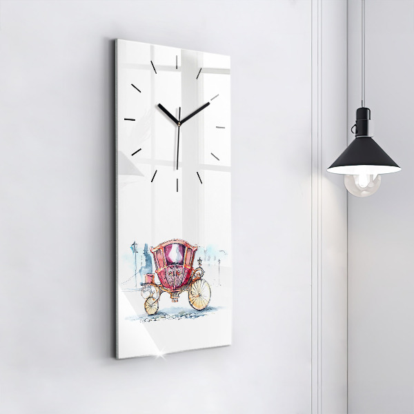 Vertical wall clock The Queen's Ancient Carriage