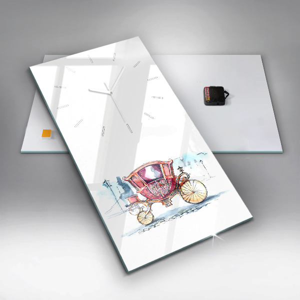 Vertical wall clock The Queen's Ancient Carriage