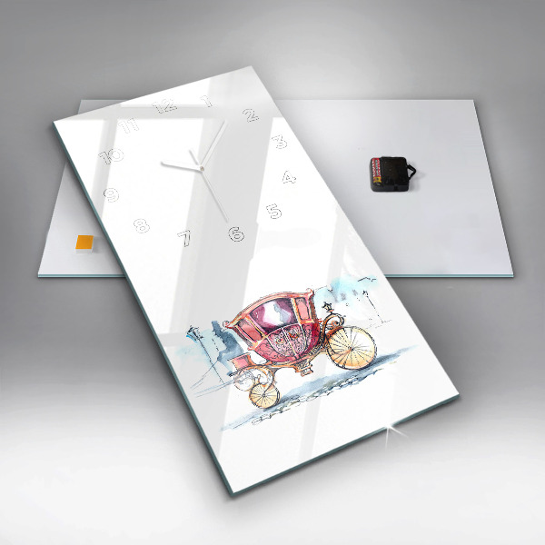 Vertical wall clock The Queen's Ancient Carriage