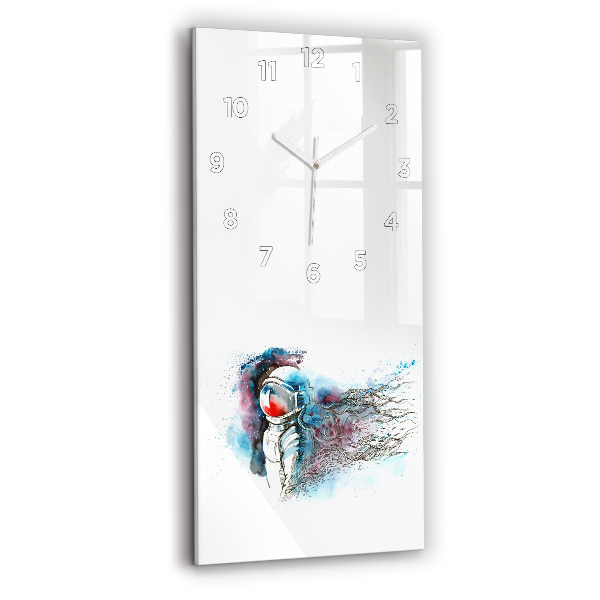 Vertical wall clock Astronaut abstraction