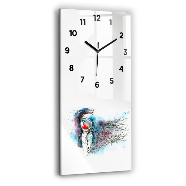 Vertical wall clock Astronaut abstraction