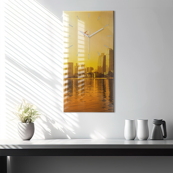Vertical wall clock Zhujiang River China