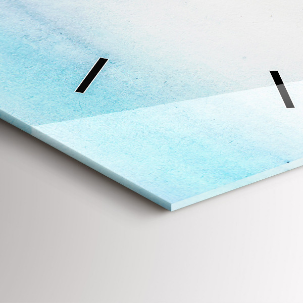 Vertical wall clock Painted Landscape of Paris