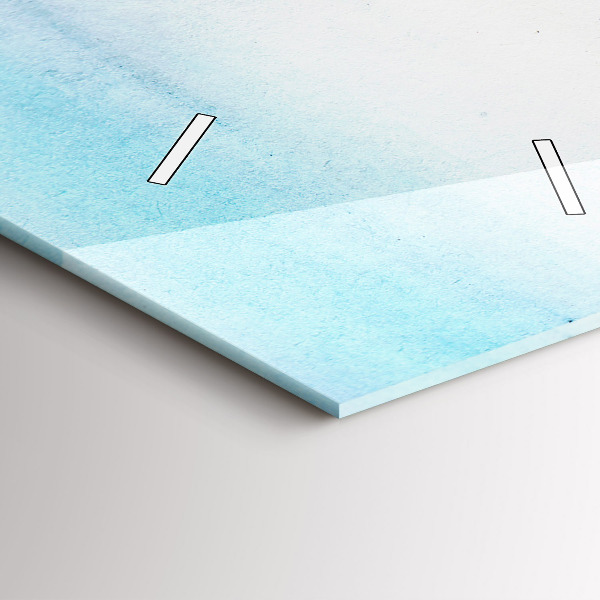 Vertical wall clock Painted Landscape of Paris