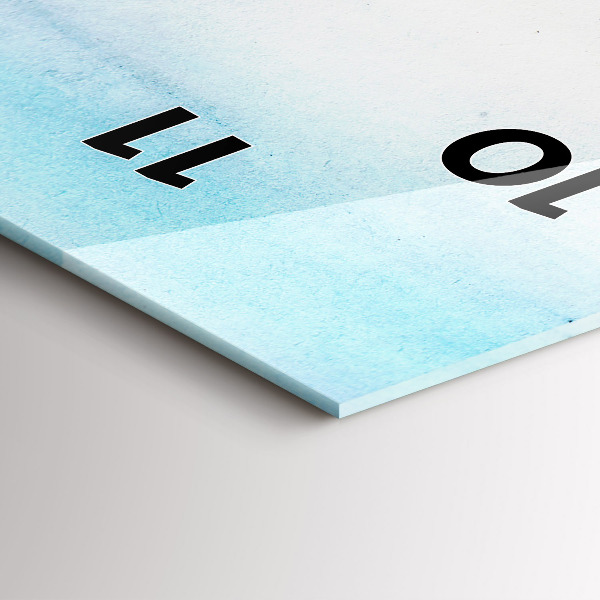 Vertical wall clock Painted Landscape of Paris