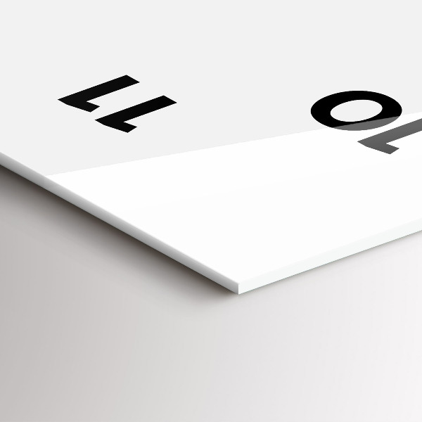 Vertical wall clock Abstraction of the human eye