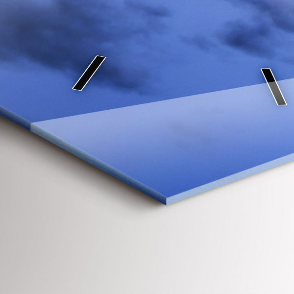 Vertical wall clock Red London Bus