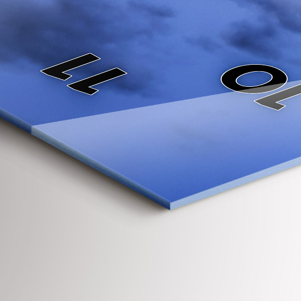 Vertical wall clock Red London Bus