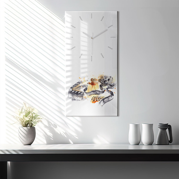 Vertical wall clock Cinematography camera