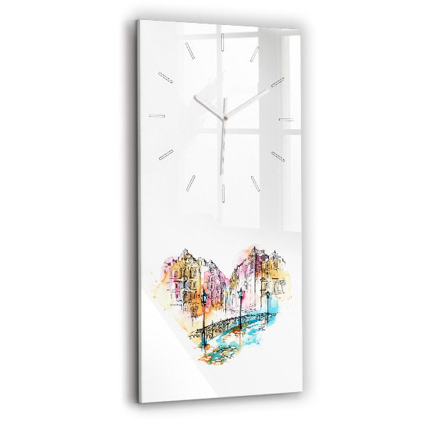 Vertical wall clock Painted Architecture
