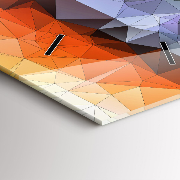 Vertical wall clock Colorful human eye