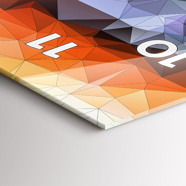 Vertical wall clock Colorful human eye