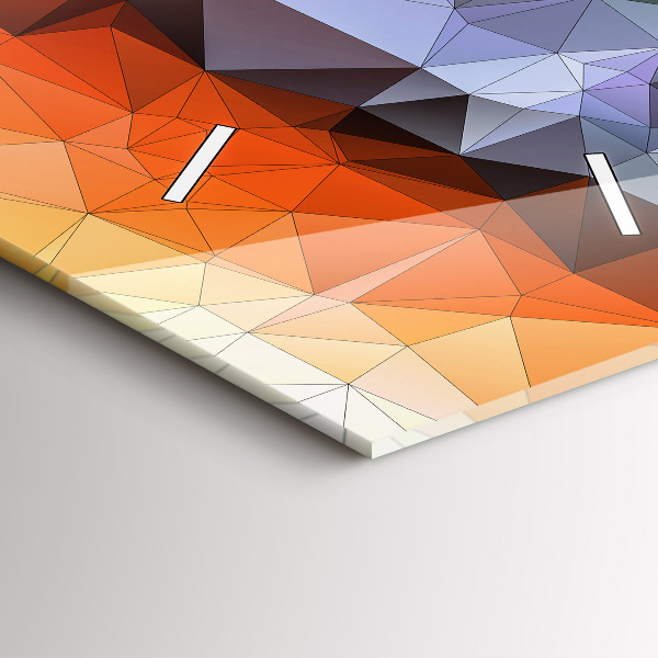 Vertical wall clock Colorful human eye