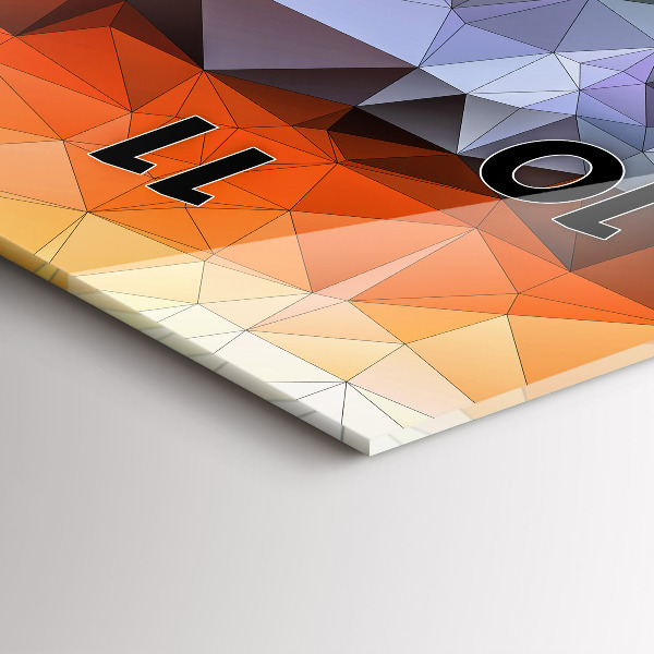 Vertical wall clock Colorful human eye