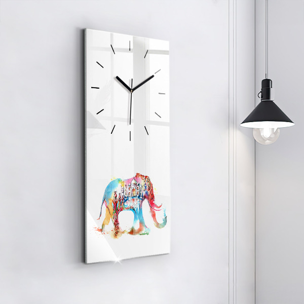 Vertical wall clock Indian Culture