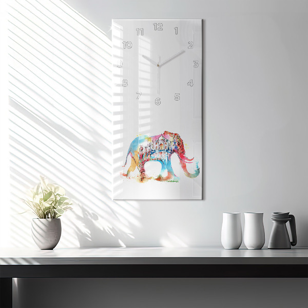Vertical wall clock Indian Culture