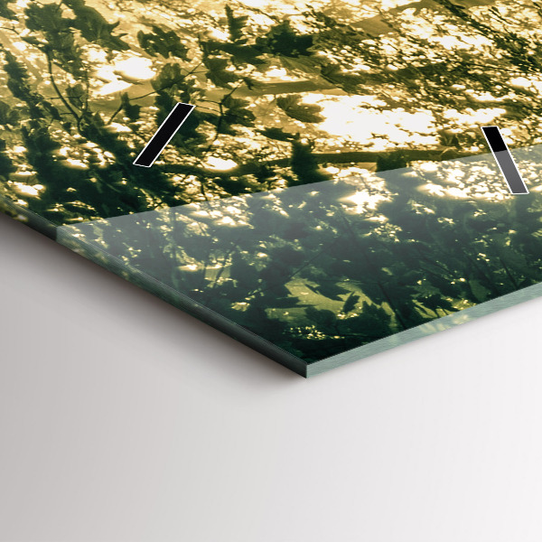 Vertical wall clock Sun Rays Forest