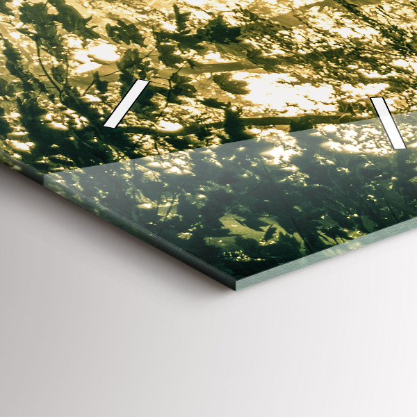Vertical wall clock Sun Rays Forest