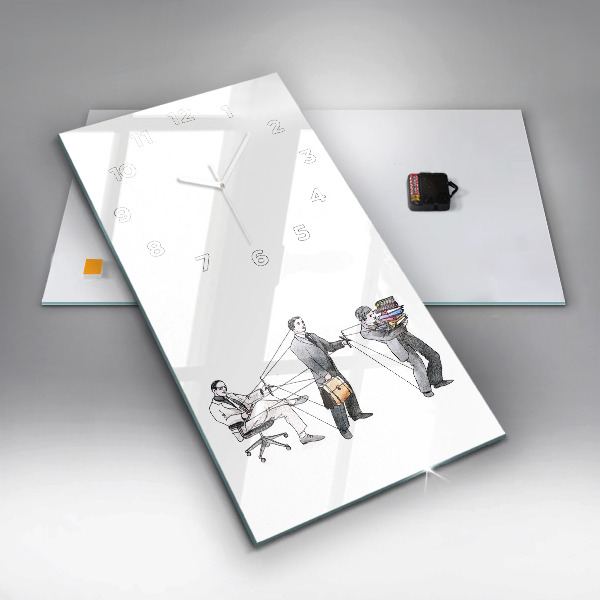 Vertical wall clock Puppet People