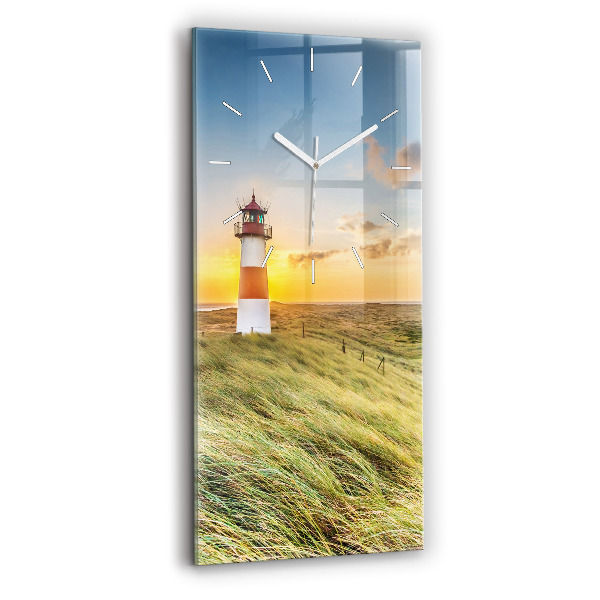 Vertical wall clock Lighthouse
