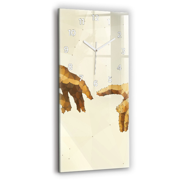 Vertical wall clock Creation of Adam
