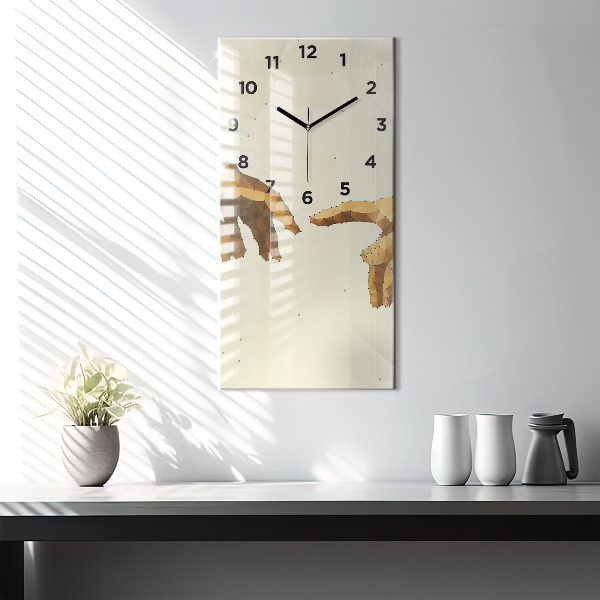 Vertical wall clock Creation of Adam
