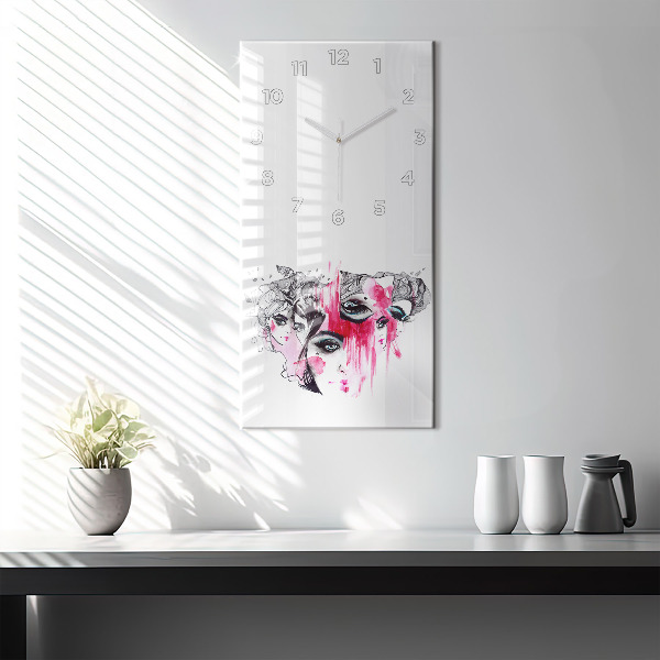 Vertical wall clock Many faces of abstraction