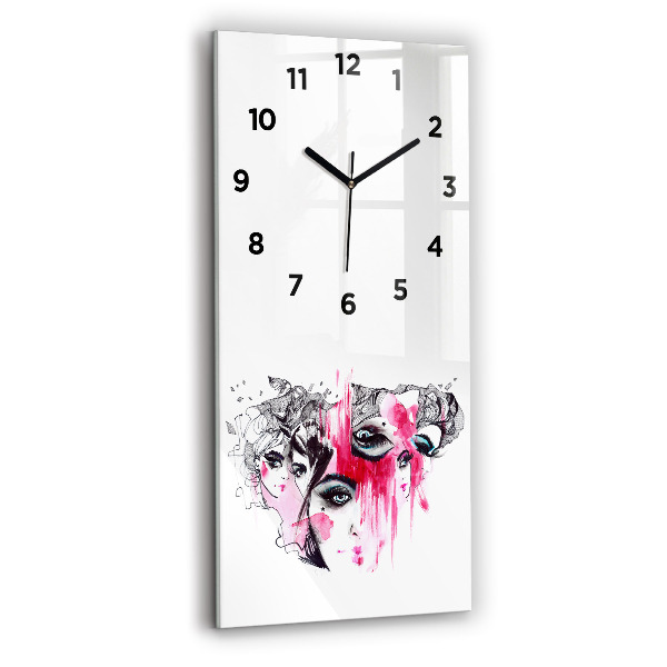 Vertical wall clock Many faces of abstraction