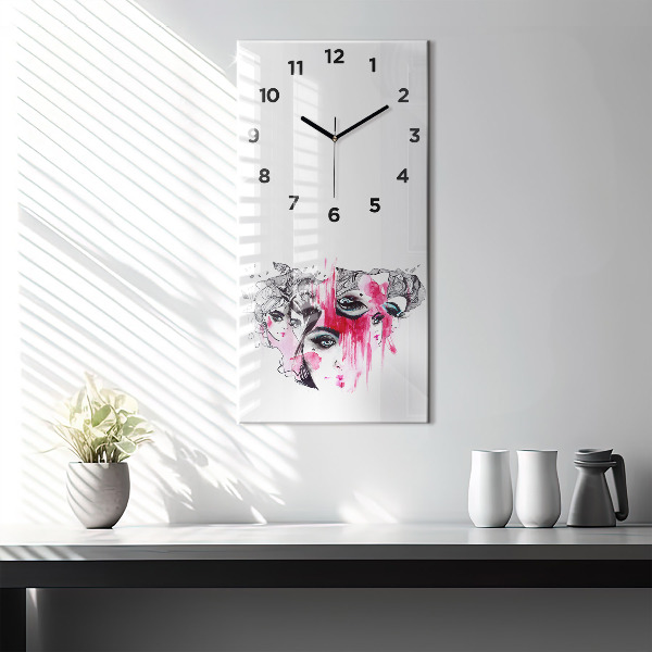 Vertical wall clock Many faces of abstraction