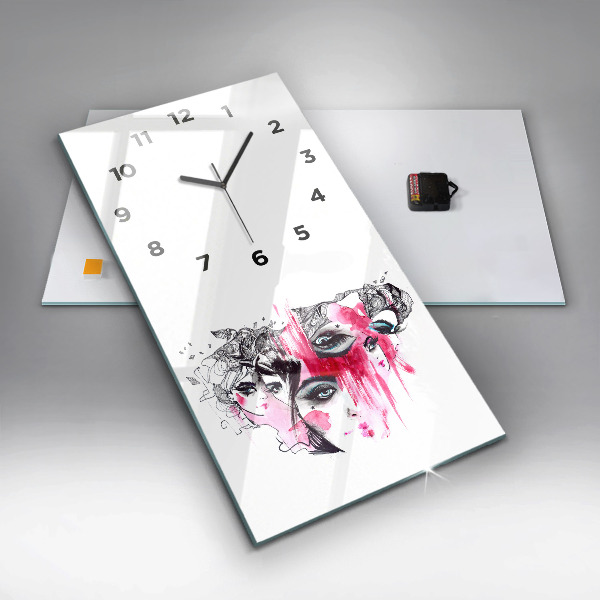 Vertical wall clock Many faces of abstraction