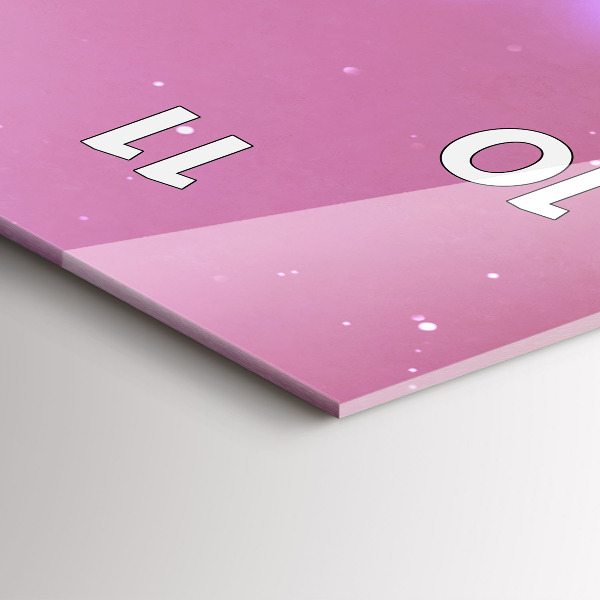 Vertical wall clock Abstraction book