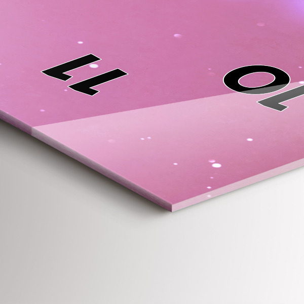 Vertical wall clock Abstraction book