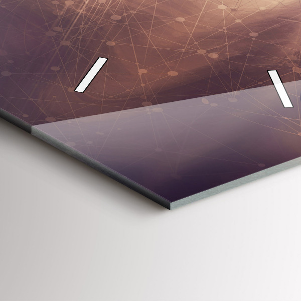 Vertical wall clock Abstract mechanism