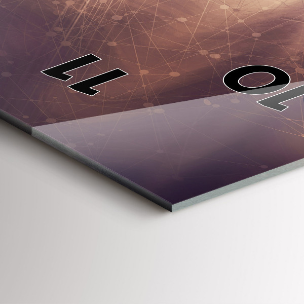 Vertical wall clock Abstract mechanism