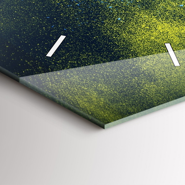 Vertical wall clock Colorful parrot