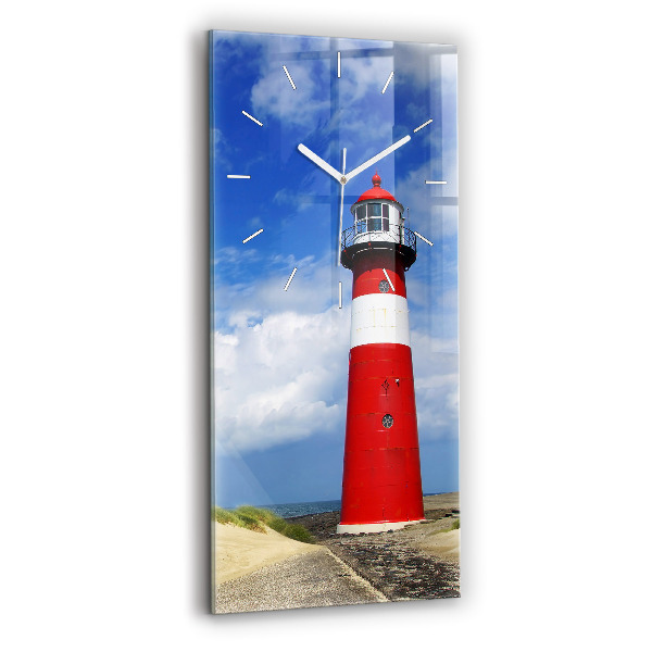 Vertical wall clock Lighthouse