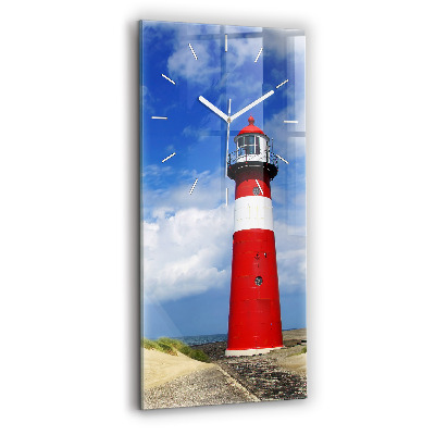 Vertical wall clock Lighthouse