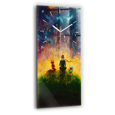 Vertical wall clock Abstraction The Little Prince