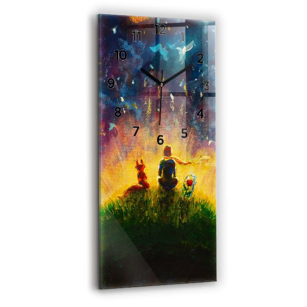 Vertical wall clock Abstraction The Little Prince