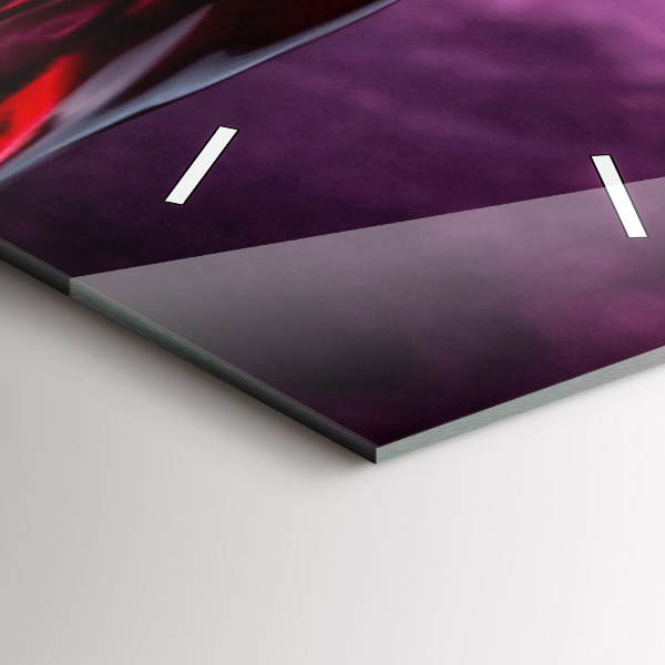 Vertical wall clock Wine glass