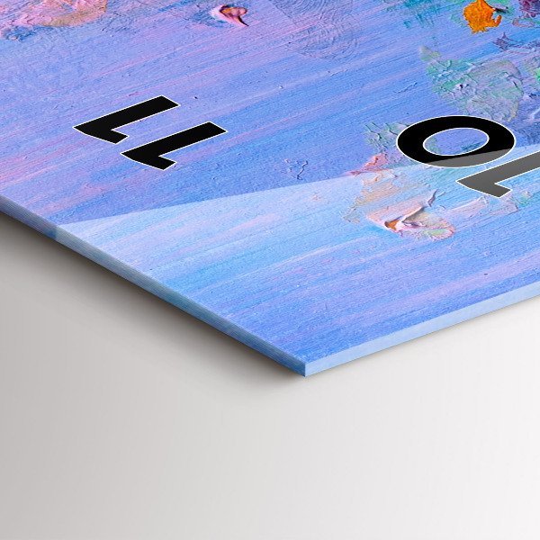 Vertical wall clock Flowers in a vase