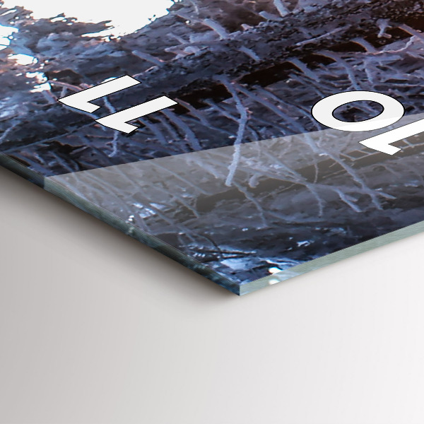 Vertical wall clock Sunset Forest