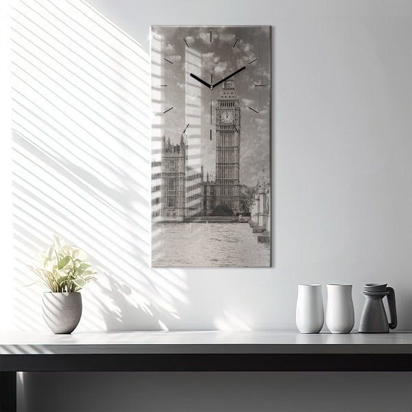 Vertical wall clock London England Big Ben
