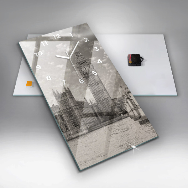Vertical wall clock London England Big Ben