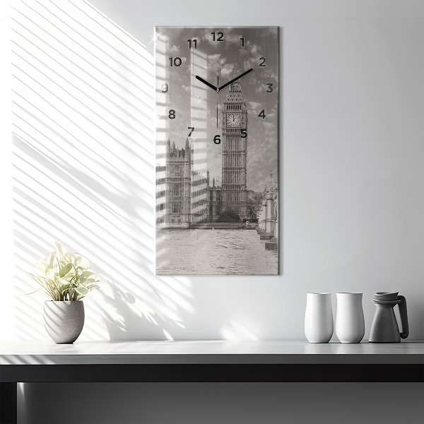 Vertical wall clock London England Big Ben